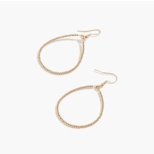 🆕J. Crew-- Teardrop Earrings, Gold, NWT